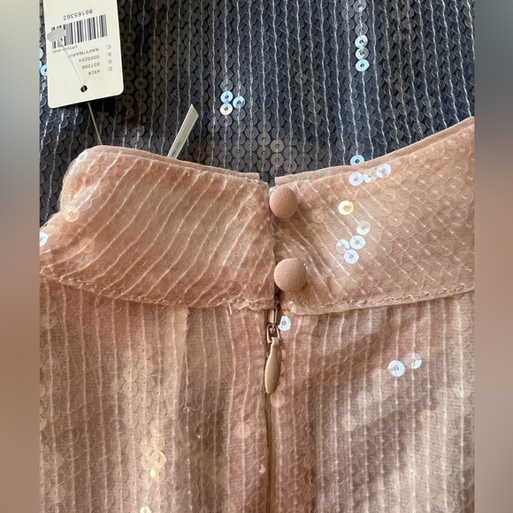 Anthropologie Cap-Sleeve Mock-Neck Slim Midi Dress 0 Petite NWT - Picture 10 of 15